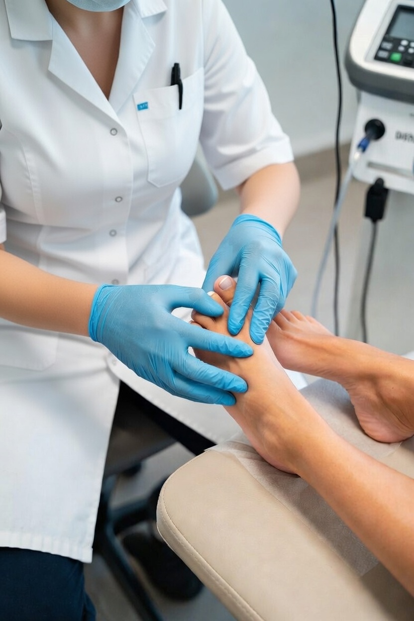 Soin pédicure professionnel